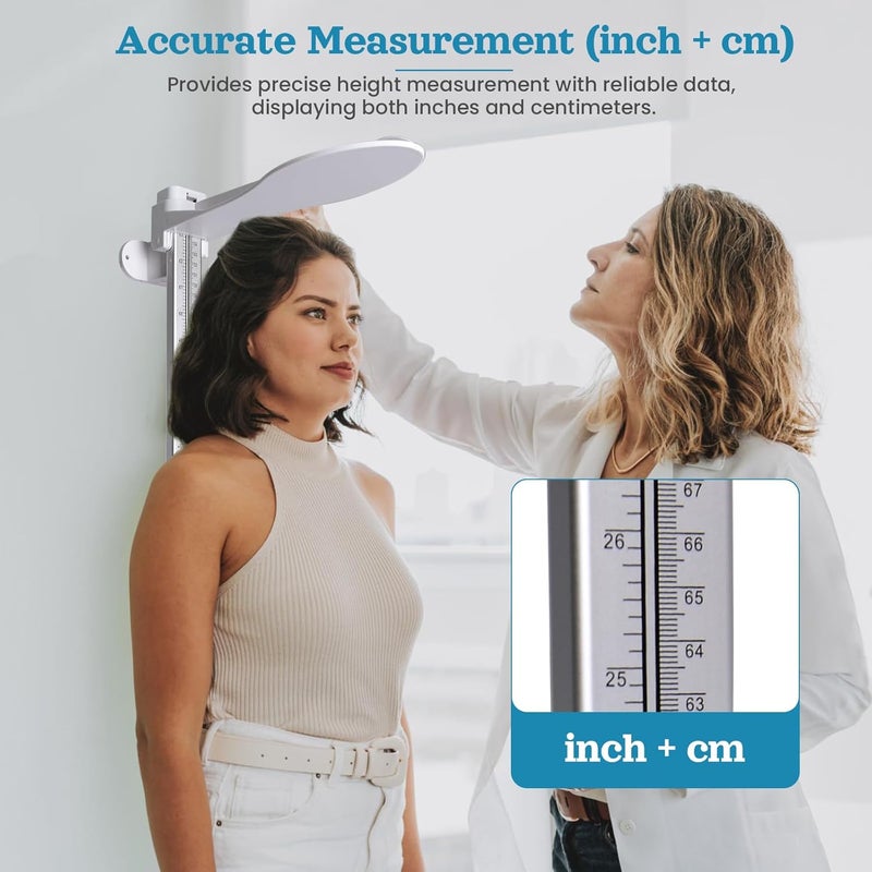 ScaleBelly Wall Wall Mounted Height Measuring Rod – Portable Stadiometer 10–225 cm / 3.9–88.6 in – Height Measurement Tool for Kids & Adults – Ideal for Home, Office, Nurse Station - Image 2
